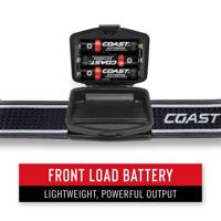 Coast FL75R Hoofdlamp LED werkt op een accu, werkt op batterijen 530 lm 11 h - thumbnail