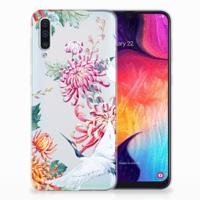 Samsung Galaxy A50 | TPU Hoesje | Bird Flowers - thumbnail