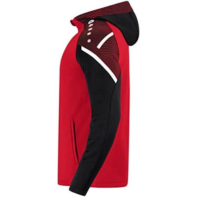 JAKO 6822 Jas Met Kap Performance - Rood/Zwart - 3XL