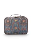 Pip Studio Pip Studio Casey Beauty Case Jabali Blue 27x10x19cm - thumbnail