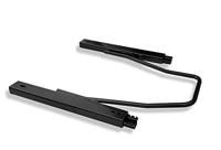 Sportstoel 'TN' - Zwart Kunstleder + Rode stiksels - Dubbelzijdig verstelbare rugleuning - SS63LR - thumbnail