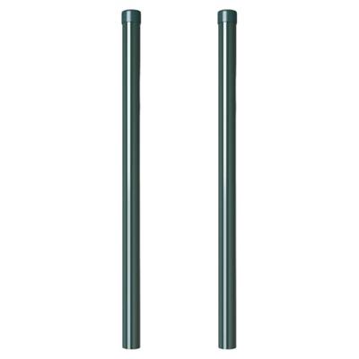 Hekpalen 2 pcs Groen 80 cm Poedergecoat staal Hekpalen 2 pcs Groen 80 cm Poedergecoat staal