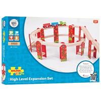 Bigjigs houten rails viaduct uitbreidingsset, 27dlg. - thumbnail