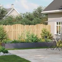 Plantenbak 360x80x40 cm staal antracietkleurig - thumbnail