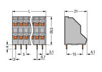 WAGO 736-102 Printplaatklem 161 stuk(s) - thumbnail