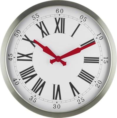 EUROTIME 56860-07 Wandklok Zendergestuurd 40 cm Zilver