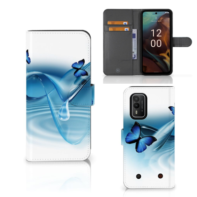 Nokia XR21 | Telefoonhoesje | Met pasjeshouder | Vlinders Nokia XR21 | Telefoonhoesje | Met pasjeshouder | Vlinders