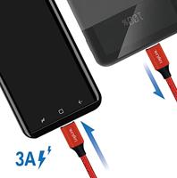 USB 2.0 aansluitkabel, USB (type C) naar USB (type C) rood, 1m - thumbnail