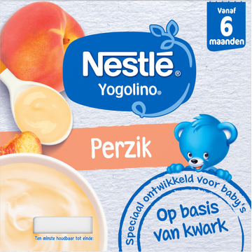 Nestle Yogolino® Perzik 6+ maanden baby toetje 4 x 100 g bij Jumbo