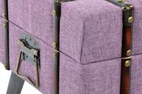 Kruk DKD Home Decor Metaal Polyester Fuchsia Hout MDF (102 x 42 x 40,5 cm) - thumbnail