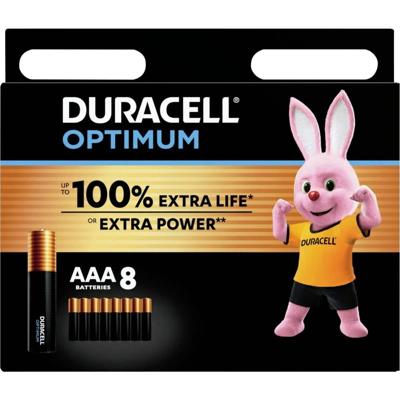 Batterij duracell optimum 8x aaa