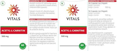 Acetyl-L-carnitine 500 mg - thumbnail