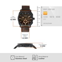 Fossil Machine Chronograaf set FS5251SETP 42 mm - thumbnail