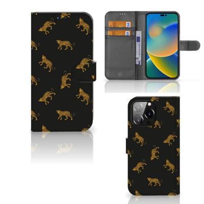 Telefoonhoesje | Met pasjeshouder | voor iPhone 14 Pro Max Leopards
