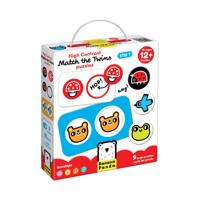 Banana Panda - hoog contrast puzzel zoek de tweeling - 8dlg. - thumbnail