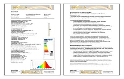 LED lamp Linear 6,2W 300mm 2700K 460lm filament Segula dimbaar 55095