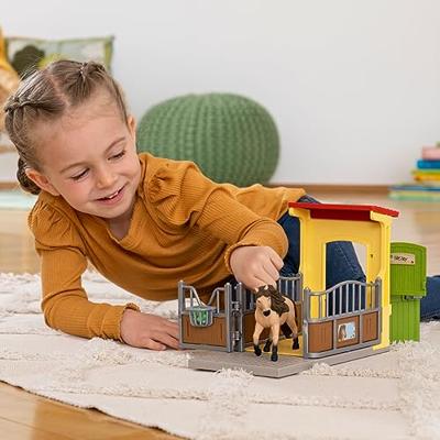 SCHLEICH - Box met IJslandse pony - Educatieve boerderijuitbreiding - 42609 - Farm World Range