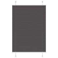 VidaXL Plissé rolgordijn 95x150 cm stofbreedte 94,4 cm polyester zwart - thumbnail