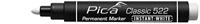 Pica 522/52 permanent marker 1-4mm ronde punt wit - thumbnail