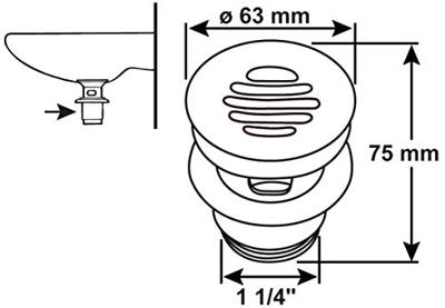 Cornat Zeefkraantje Voor Wastafel 1 1/4 - TEC317412 Cornat Zeefkraantje Voor Wastafel 1 1/4 - TEC317412