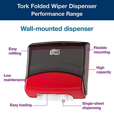 TORK 654008 Performance Handdoekdispenser Kunststof Rood 1 stuk(s)