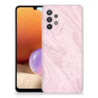 Samsung Galaxy A32 4G | A32 5G Enterprise Editie | TPU | Siliconen hoesje | Marble Pink - Origineel Cadeau Vriendin - thumbnail