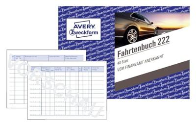 Avery-Zweckform 222 DIN A6 liggend Ritregistratieboek Aantal paginas: 40 Wit 40 vellen Avery-Zweckform 222 DIN A6 liggend Ritregistratieboek Aantal paginas: 40 Wit 40 vellen