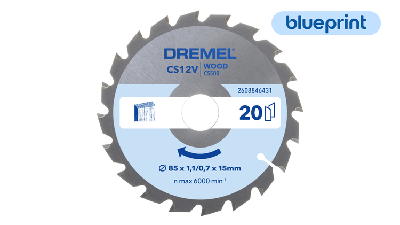 Dremel BluePrint Wood 6431 Zaagblad voor Hout | 85 mm - 2608846431