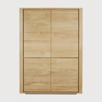 Ethnicraft Opbergkast 'Shadow' Geolied Eikenhout, 160 x 115cm - thumbnail