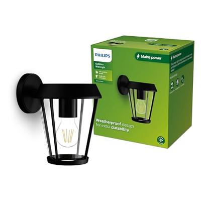 Philips LED Sunera 929004141601 Buitenlamp (wand) E27 Zwart