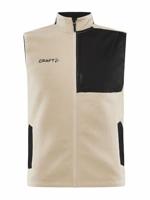 Craft 1913810 ADV Explore Pile Fleece Vest M - Ecru/Black - M - thumbnail