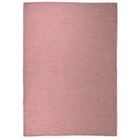 VidaXL Buitenkleed platgeweven 160x230 cm rood - thumbnail