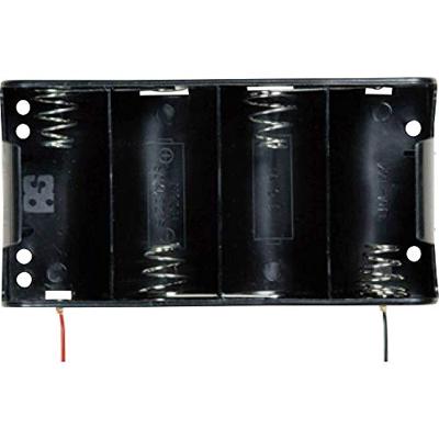 Takachi SN 1-4 batterijhouder 4x mono (D) kabel (L x B x H) 137,4 x 71,6 x 28,5 mm