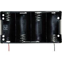 Takachi SN 1-4 batterijhouder 4x mono (D) kabel (L x B x H) 137,4 x 71,6 x 28,5 mm - thumbnail
