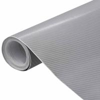 VidaXL 2 st autofolie 4d 100x150 cm + 50x150 cm zilverkleurig - thumbnail