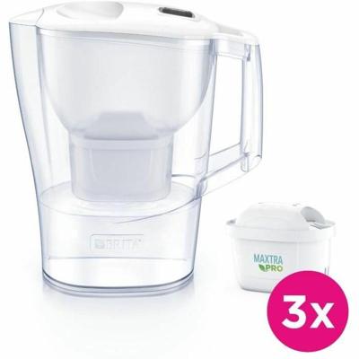 Caraffa filtrante per acqua BRITA Aluna Calendar White - Capacità 2,4 L, inclusi 1,4 L di acqua filtrata - 3 filtri Maxtra Pro All-In-1 inclusi