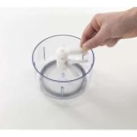 Metaltex rotomac revolutionaire groentehakker wit/transparant - thumbnail