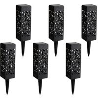 Zonne-energie LED Priklampen Set - 6 Stuks - Warm Wit 3000K - IP44 - thumbnail