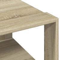Salontafel 51,5x51,5x30 cm bewerkt hout sonoma eikenkleurig - thumbnail