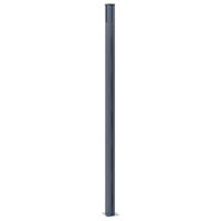 Schuttingpalen 2 st 185 cm aluminium donkergrijs - thumbnail
