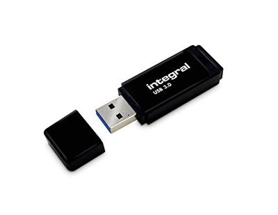 Integral USB stick 3.0, 128 GB, zwart Integral USB stick 3.0, 128 GB, zwart