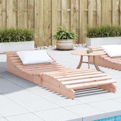 Ligbed 205x60x31,5 cm massief douglashout