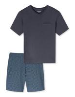 Schiesser Schiesser Pyjama Short graphite 181153 58/3XL - thumbnail