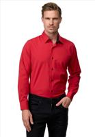ItalianStyle - Herenoverhemd - Katoen - Slimfitmodel - Rood - thumbnail