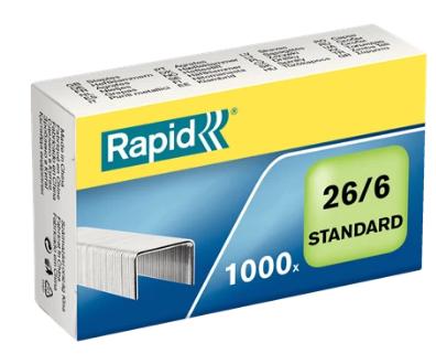 Rapid nietjes 26/6, doos van 1.000 nietjes