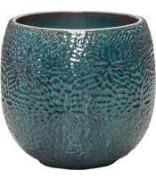 Pot Marly Ocean Blue ronde blauwe bloempot voor binnen en buiten 30x28 cm - thumbnail