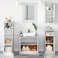 Badkamermeubelset VIGO 5 pcs Antiekwit 37 x 34 x 110 cm - thumbnail