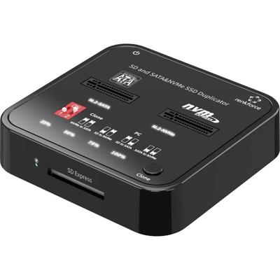 Renkforce RF-TPCD-350 Harde schijf-kopieerstation M.2 PCIe NVMe, M.2 SATA, SD, SDHC, SDXC