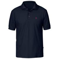 Fjallraven Crowley Pique Polo Heren Blueblack S - thumbnail