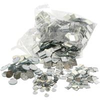 Creativ Company Spiegel mozaiek tegels, d 10-18 mm, dikte 2 mm, 1900 stuk/ 1 doos - thumbnail